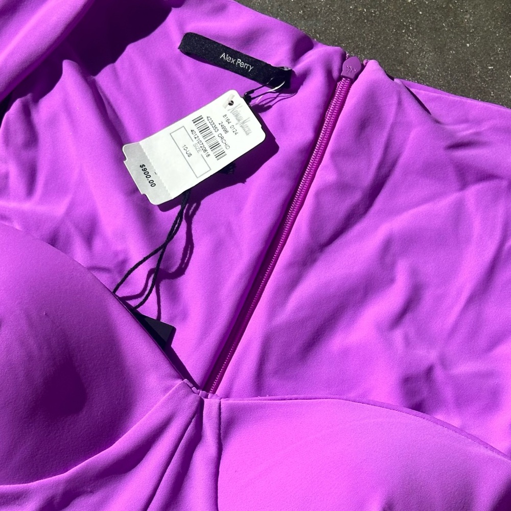 $900 Alex Perry Purple Dress - Picture 2 of 3